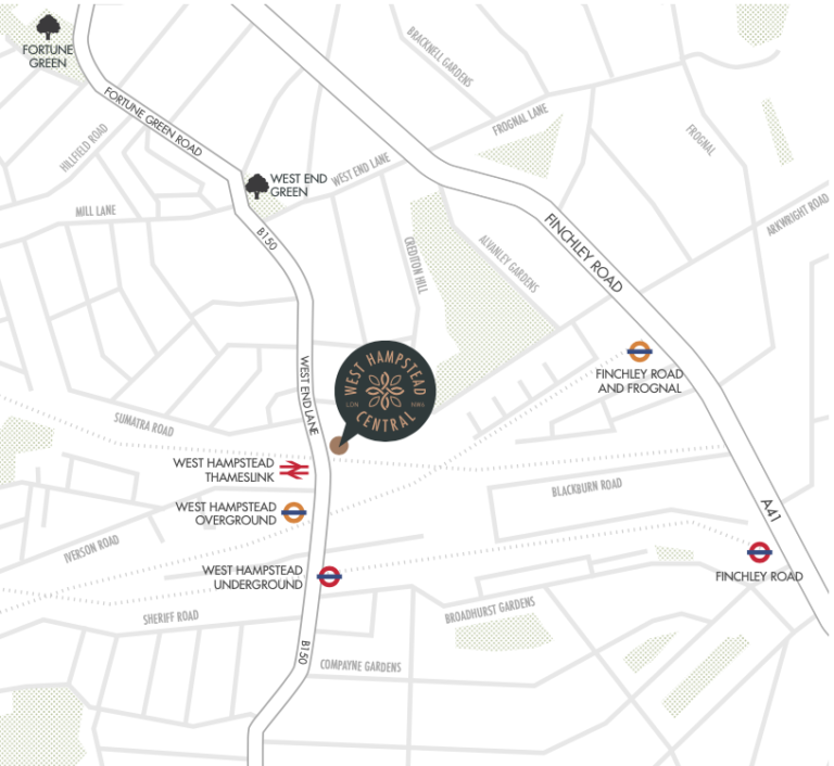 倫敦 Zone 2 Hampstead 高端住宅項目 West Hampstead Central